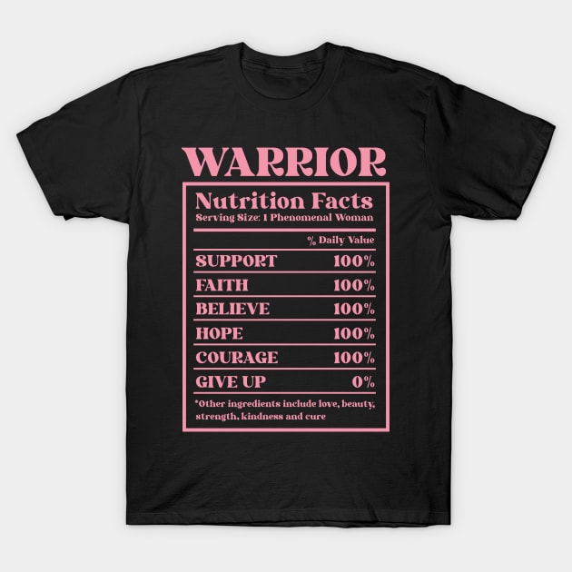Breast Cancer Warrior T-Shirt by Teewyld